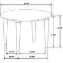  Coaster Furniture Aldis 703718-S3 3-piece Coffee and End Table Set - White IMAGE 10