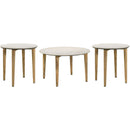 Coaster Furniture Aldis 703718-S3 3-piece Coffee and End Table Set - White IMAGE 1