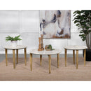  Coaster Furniture Aldis 703718-S3 3-piece Coffee and End Table Set - White IMAGE 2