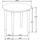  Coaster Furniture Aldis 703718-S3 3-piece Coffee and End Table Set - White IMAGE 9
