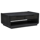 Coaster Furniture Leandro 704638-S2 2-piece Wood Coffee and End Table Set - Burnished Black IMAGE 10
