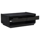  Coaster Furniture Leandro 704638-S2 2-piece Wood Coffee and End Table Set - Burnished Black IMAGE 12