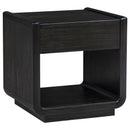  Coaster Furniture Leandro 704638-S3 3-piece Wood Coffee and End Table Set - Burnished Black IMAGE 3