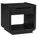  Coaster Furniture Leandro 704638-S3 3-piece Wood Coffee and End Table Set - Burnished Black IMAGE 5
