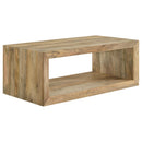  Coaster Furniture Benton 704838-S2 2-piece Solid Mango Coffee and End Table Set - Natural IMAGE 8
