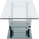  Coaster Furniture Danville 704988-S2 2-piece Glass Top Coffee and End Table Set - Chrome IMAGE 8