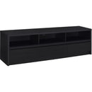  Coaster Furniture Rutland 705803 78-inch 3-drawer TV Stand Media Console - Black IMAGE 1