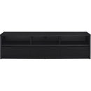  Coaster Furniture Rutland 705803 78-inch 3-drawer TV Stand Media Console - Black IMAGE 4