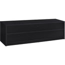  Coaster Furniture Rutland 705803 78-inch 3-drawer TV Stand Media Console - Black IMAGE 7