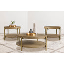  Coaster Furniture Arini 706188-S3 3-piece Round Coffee and End Table Set - Sand Wash IMAGE 2