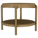  Coaster Furniture Arini 706188-S3 3-piece Round Coffee and End Table Set - Sand Wash IMAGE 5