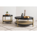  Coaster Furniture Arini 706198-S2 2-piece Round Coffee and End Table Set - Black IMAGE 2