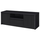  Coaster Furniture Winfield 706222 60-inch 2-door TV Stand Media Console - Black IMAGE 2