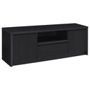  Coaster Furniture Winfield 706222 60-inch 2-door TV Stand Media Console - Black IMAGE 3