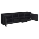  Coaster Furniture Winfield 706223-SET 3-piece Entertainment Center 78-inch TV Stand - Black IMAGE 7