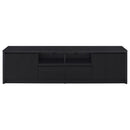  Coaster Furniture Winfield 706223-SET 3-piece Entertainment Center 78-inch TV Stand - Black IMAGE 9