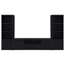  Coaster Furniture Winfield 706224 3-shelf Media Tower Entertainment Pier - Black IMAGE 12