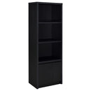  Coaster Furniture Winfield 706224 3-shelf Media Tower Entertainment Pier - Black IMAGE 2