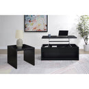  Coaster Furniture Knapp 706228 Lift Top Coffee Table with Dual Drawers - Black IMAGE 13