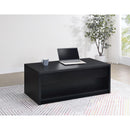  Coaster Furniture Knapp 706228 Lift Top Coffee Table with Dual Drawers - Black IMAGE 9
