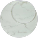  Coaster Furniture Briggs 706258 Round Marble Printed Glass Top Coffee Table - White IMAGE 10