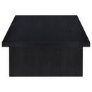  Coaster Furniture Max 706278-S2 2-piece Rectangular Coffee and End Table Set - Black IMAGE 2