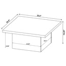  Coaster Furniture Devar 706408-S2 2-piece Square Cocktail Coffee End Table Set - Black IMAGE 15