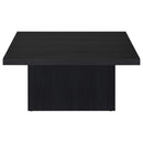  Coaster Furniture Devar 706408-S3 3-piece Square Cocktail Coffee End Table Set - Black IMAGE 8
