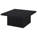  Coaster Furniture Devar 706408-S3 3-piece Square Cocktail Coffee End Table Set - Black IMAGE 9
