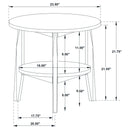  Coaster Furniture Bradley 706448-S2 2-Piece Round SmartTop Coffee Table Set - Grey/Natural IMAGE 11