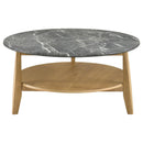  Coaster Furniture Bradley 706448-S2 2-Piece Round SmartTop Coffee Table Set - Grey/Natural IMAGE 7