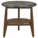 Coaster Furniture Bradley 706458-S2 2-Piece Round SmartTop Coffee Table Set Smokey and Brown - Smokey Grey/Brown IMAGE 8