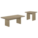  Coaster Furniture Decker 706468 47-Inch Rectangular Coffee Table - Natural Oak IMAGE 2