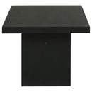  Coaster Furniture Decker 706478 47-Inch Rectangular Coffee Table - Black IMAGE 3