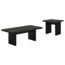 Coaster Furniture Decker 706478 47-Inch Rectangular Coffee Table - Black IMAGE 5
