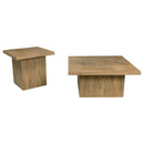  Coaster Furniture Devar 708068-S2 2-piece Square Coffee and End Table Set - Mango IMAGE 1