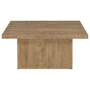  Coaster Furniture Devar 708068-S2 2-piece Square Coffee and End Table Set - Mango IMAGE 3