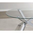  Coaster Furniture Kenzie 708128-S2 2-piece Round Coffee and End Table Set - Chrome IMAGE 3