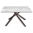  Coaster Furniture Carvell 708138 Square Sintered Stone Top Coffee Table - White IMAGE 7