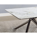  Coaster Furniture Carvell 708138 Square Sintered Stone Top Coffee Table - White IMAGE 8
