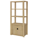  Coaster Furniture Laurelton 708224 3-shelf Media Tower Tall Pier Cabinet - Light Oak IMAGE 10