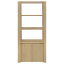  Coaster Furniture Laurelton 708224 3-shelf Media Tower Tall Pier Cabinet - Light Oak IMAGE 11
