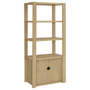  Coaster Furniture Laurelton 708224 3-shelf Media Tower Tall Pier Cabinet - Light Oak IMAGE 7