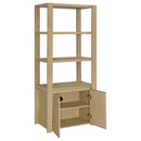  Coaster Furniture Laurelton 708224 3-shelf Media Tower Tall Pier Cabinet - Light Oak IMAGE 9