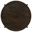  Coaster Furniture Cota 708288-S2 2-piece Solid Wood Coffee and End Table Set - Dark Brown IMAGE 5