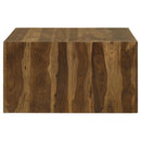  Coaster Furniture Odilia 708418-S2 2-piece Solid Wood Coffee and End Table Set - Auburn IMAGE 3