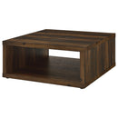  Coaster Furniture Frisco 710508-S3 3-piece Coffee and End Table Set - Dark Pine IMAGE 12