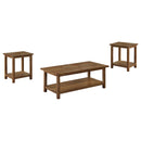  Coaster Furniture Payne 710548-S3A 3-piece Coffee and End Table Set - Distressed Brown IMAGE 5