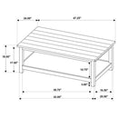  Coaster Furniture Payne 710558-S2 2-piece Coffee and 1-drawer End Table Set - White IMAGE 13