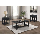  Coaster Furniture Payne 710568-S3 3-piece Coffee and 1-drawer End Table Set - Java IMAGE 3